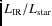 $L_{\rm IR}/L_{\rm star}$