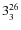 $\rm 3_{3}^{26}$