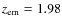 $\ensuremath{z_{\rm em}} =1.98$
