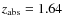 $\ensuremath {z_{\rm abs}} =1.64$