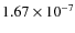 $1.67\times 10^{-7}$