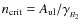 ${n_{\rm crit} = A_{\rm ul}/\gamma_{_{H_2}}}$