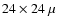 $24\times24~\mu$