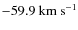 $-59.9~{\rm km~s^{-1}}$