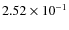 $2.52 \times 10^{-1}$