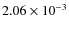 $2.06 \times 10^{-3}$