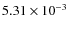 $5.31 \times 10^{-3}$