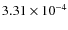 $3.31 \times 10^{-4}$