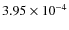 $3.95\times 10^{-4}$