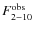 $F^{\rm obs}_{2-10}$