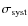 $\sigma_{\rm {syst}}$