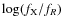 $\log(f_{\rm {X}}/f_{R})$