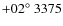 $+02^\circ~3375$
