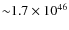 ${\sim}1.7 \times 10^{46}$