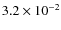 $3.2\times10^{-2}$