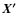 $\vec{X'}$
