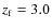 $z_{\rm f} = 3.0$