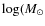 $\log(M_\odot$