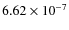 $6.62\times10^{-7}$