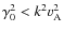 $\gamma_{0}^{2}<k^{2}{{v}}_{\rm A}^{2}$