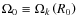 $\Omega _0 \equiv \Omega _k \left( {R_0 } \right)$