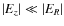 $\left\vert {E_z } \right\vert \ll \left\vert {E_R } \right\vert$