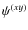 $\psi^{(xy)}$