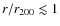 $r/r_{200} \lesssim 1$