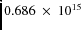 $ 0.686~\times~10^{15} $