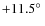 $+11.5\hbox {$^\circ $ }$
