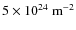 $5\times10^{24}~{\rm m^{-2}}$