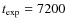 $t_{\exp}=7200$