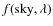$f(\mbox{sky}, \lambda)$