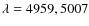 $\lambda = 4959, 5007$