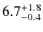 $6.7^{\rm +1.8}_{-0.4}$