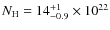 $N_{\rm H} = 14^{\rm +1}_{-0.9} \times 10^{22}$
