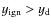 $y_{\rm ign} > y_{\rm d}$