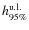 $h^{\rm u.l.}_{95\%}$