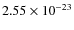 $2.55 \times 10^{-23}$