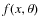 $f(x,\theta)$