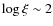 $\log{\xi} \sim 2$