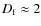 $D_{\rm f}\approx2$