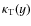 $\kappa_{\rm T}(y)$