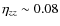 $\eta_{zz}\sim 0.08$