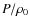 $P/\rho_0$