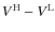 $V^{\rm H} - V^{\rm L} $