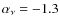 $\alpha _\nu =-1.3$