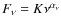 $F_\nu = K \nu^{\alpha_\nu}$