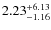 $\rm 2.23^{+6.13}_{-1.16}$