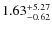 $\rm 1.63^{+5.27}_{-0.62}$